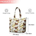 thumbnail image 4 of Highland Cow Sunflower Cow Pattern Travel Tote Bags for Women Carry On,Large Weekender Bags for Women Travel,Multi Functional Duffle Bag for Work,Shopping,Sports, 4 of 5