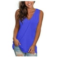 thumbnail image 4 of Birdeem T-Shirt Sans Manches Col en V Ample Mode pour Femmes, 4 of 10