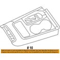 thumbnail image 2 of Dodge CHRYSLER OEM 12-13 Durango Center Console-Bezel 1SU811X9AG, 2 of 2