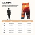 thumbnail image 3 of Rateoe Romantic Roses Sunset Ocean Pattern Women’s Ultra-Soft Comfy Pajama Lounge Pants Sleepwear,Comfortable Lounge Wear,lightweight Pajamas, Casual Home Wear-Medium, 3 of 6