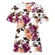 thumbnail image 2 of Camisas de Manga Corta para las Mujeres Impresión Cuello Redondo Suéter Encaje Camisa, Blusa de Verano Casual para las Mujeres, 2 of 4