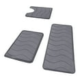 thumbnail image 2 of Bath Mat Set 3 Piece Large Non Slip Absorbent Bathroom Rugs Soft Washable Velvet Fleece Mats for Home Decor, Thick Comfort, Quick Dry, 2 of 8