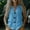 Blue, variant on Women's Summer Linen Blend V-Neck Cami Top Solid Button Front Pocket Sleeveless Casual Tank Top Beige L