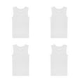 thumbnail image 3 of Buyless Fashion Big Girls Tagless Cami Scoop Neck Undershirts White Cotton Tank With Trim (8 Pack)  - TW18-GWW-9-10, 3 of 6