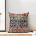 thumbnail image 3 of Boho Pillow Covers 20x20 Inch Set of 2,Navy Blue Burnt Orange Ethnic Design Throw Pillows Case,Carpet Pattern Outdoor Decorative Square Linen Farmhouse Decor Cushion Covers for Home Sofa Bed Couch, 3 of 6