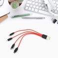 thumbnail image 2 of Micro USB Splitter Cable Multi Charging Cable 4 in 1 Micro USB Charger Cable Adapter Data Sync Charging Cable for Phone, 2 of 8