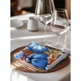 thumbnail image 6 of Navy Blue Pumpkins Fall Cloth Napkins Set of 8 Reusable Dinner Napkins, Thanksgiving Botanical Beige Cocktail Napkin Washable Table Napkins for Wedding/Holiday Party/Baby Shower 20"x20", 6 of 7