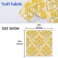 thumbnail image 5 of Napkin Satin Napkin 20*20Inchx1 Kitchen Towel Dinner Plate Towel Decorative Towel Napkin Tea Towel Suitable For Kitchen Table Yellow Pattern, 5 of 8