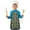 Pixel Green Camo, variant on Pixel Gray Camo Digital Pattern Kids Aprons for Girls and Boys,Adjustable Neck Strap Toddler Aprons for Kids Cooking Baking