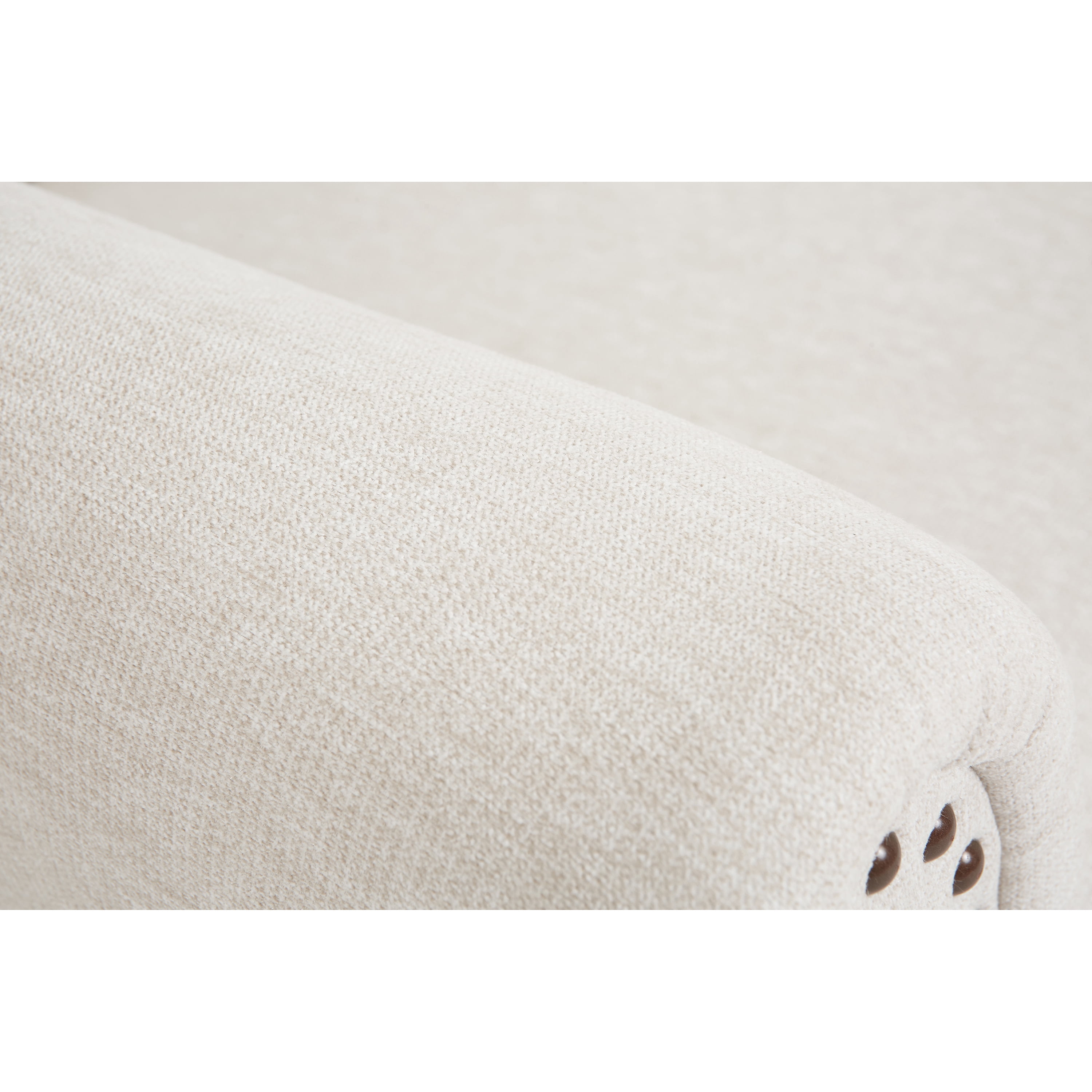 Evolur Vienna Swivel Glider with Ottoman and Nailhead Trim, Greenguard Gold Certified, Made from Sturdy and Sustainable FSC-Certified Wood, Sweet Cream