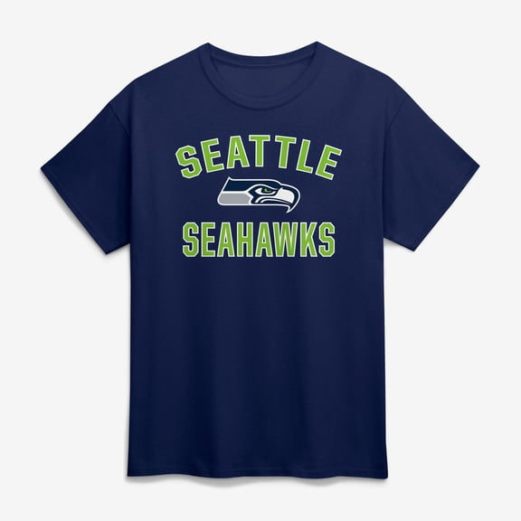 Men's Fanatics College Navy Seattle Seahawks Victory Arch T-Shirt
