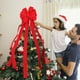 thumbnail image 3 of Christmas Bow Decoration Christmas Tree Bow Decoration 120cm, 3 of 8