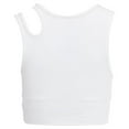 thumbnail image 4 of Fila Women`s Uplift Slice Crop Performance Bra Top (  LARGE White/White  ), 4 of 6