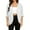 White, variant on hotojiny Women 3/4 Sleeves Cardigan Soft Lightweight Open Front Cardigan Fashion Curved Hem Comfy Fall Tops Outwear S-2Xl