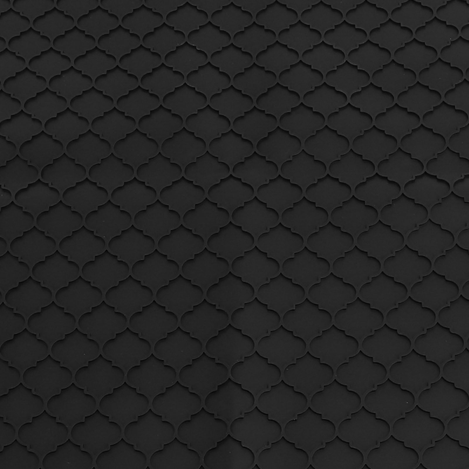 Yajisi Silicone Electric Stove Top Cover Mat 27.8 x 19.9 inches Multifunctional Dish Drying Mat Cooktop Protector, Black