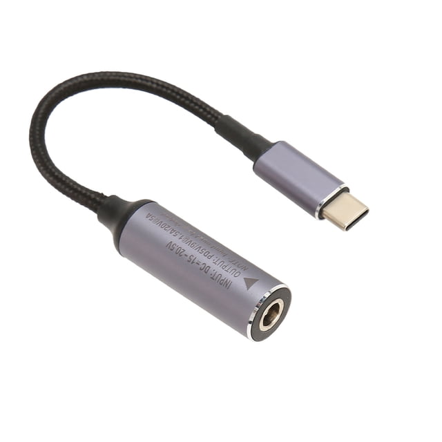 Cable De CC A Tipo C, Cable USB C A CC De 5,5 Mm Luz De Identificación Automática Entrada Hembra Portátil De 5,5 X 2,5 Mm Para Oficina