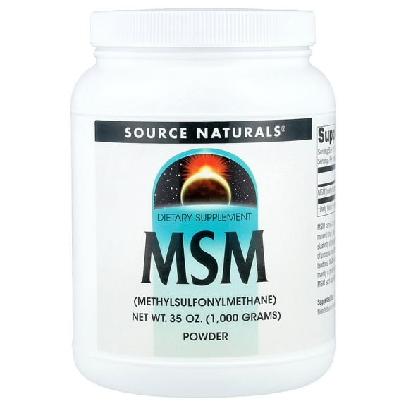 Source Naturals MSM (Methylsulfonylmethane) Net WT. 35 Ounce (1,000 GRAMS) - Powder