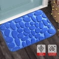 thumbnail image 3 of Alfombra de baño puerta absorbente antideslizante alfombra grande niños pequeños decoración sala de estar alfombra de baño accesorios de tapicería azul 50x80cm Speravity HA009646-09, 3 of 6