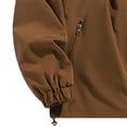 thumbnail image 5 of PNTUTB Fashion Men's Full Zip Hooded Jacket Solid Color Versatile Windbreaker Casual Comfort Lightweight Outdoor Waterproof Coat with Zip Pockets, 5 of 7