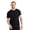 Heathered Black, variant on Merino.tech Mens Lightweight Merino Wool Short Sleeve T-Shirt Large, Rainforest Green