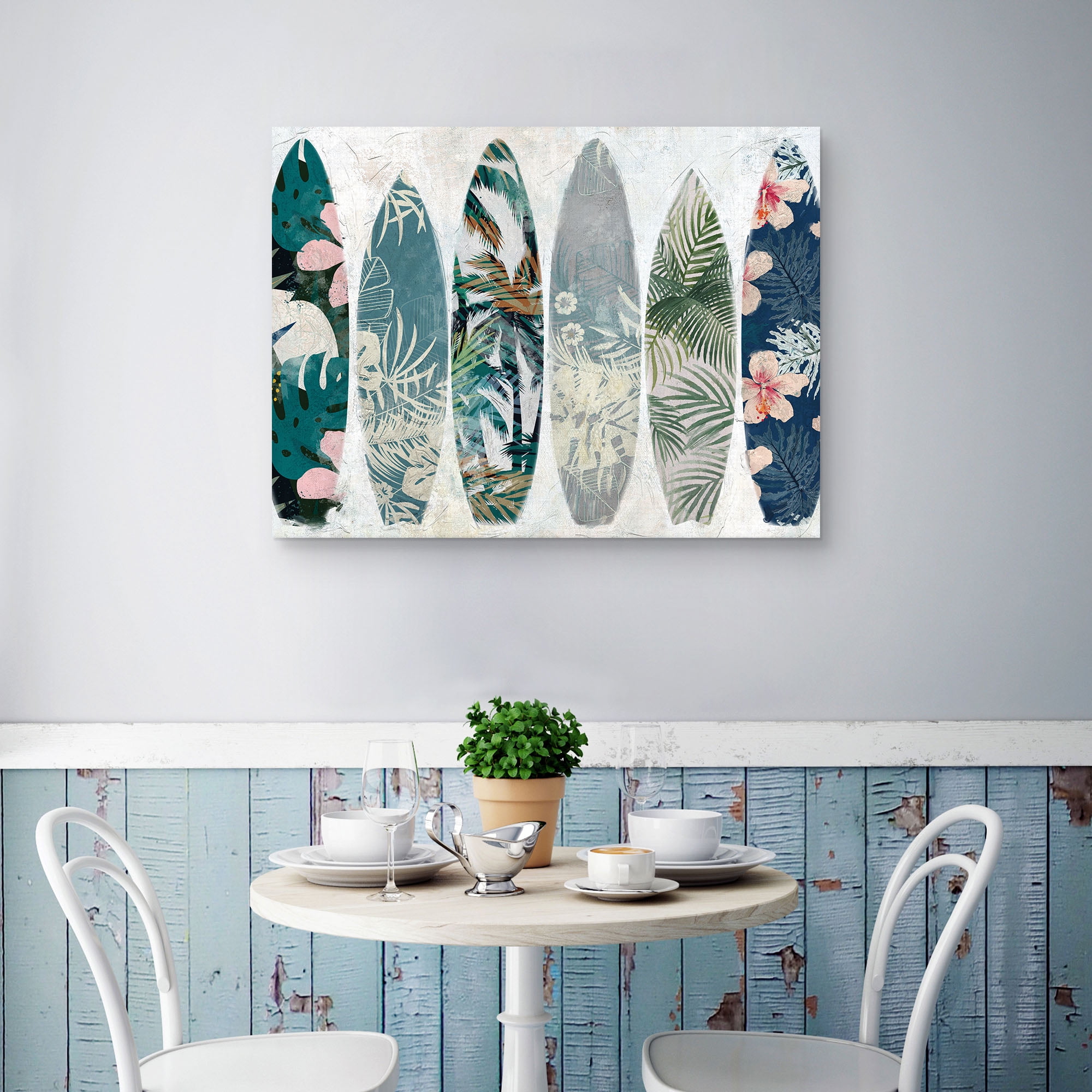 Surf Patterns by Studio Arts Canvas Art Print, 1.5" x 40"