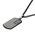 thumbnail image 2 of Jewelry Men's Stainless Steel American Flag Dog Tag, 24, 2 of 2