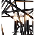 thumbnail image 5 of Y-Decor  4 light Chandelier in Black finish, 5 of 5