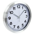 thumbnail image 2 of Everyday Home 12 Inch Brushed Aluminum Wall Clock, 2 of 4
