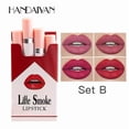 thumbnail image 4 of 4Pcs Cigarette Lipstick Set Semi Matte Mist Little Smoke Lipstick Long, 4 of 5