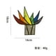 thumbnail image 2 of Adorno de jardín moderno: maceta de acrílico con mini agave y aloe vera, ideal para decorar interiores y exteriores, diseño versátil y duradero., 2 of 6