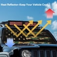 thumbnail image 4 of HUIACONG Western Aztec Front Sunshade Windshield Fit for Jeep Wrangler JL/JLU 2018-2024 & Jeep Gladiator JT 2020-2024, 240T Foldable Window Shade Sun Visor Protector Blocks UV Rays, 4 of 6