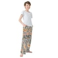thumbnail image 4 of FORMRS Kids Pajama Pants with Pockets Size 11-12Y Boys Lounge Sleep Bottoms, Gray Llama Pattern, 4 of 8