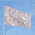 thumbnail image 2 of Vsdgher Lavender Flowers Print Outdoor Decorative Flag 4x6ft, Suitable for outdoor decoration, can be hung indoors, on outdoor lawns, balconies, parties, 2 of 5