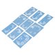 thumbnail image 2 of 9 unids cara pintura plantillas kit lavable pintura plantilla plantillas plantilla para Halloween fiesta Cosplay, 2 of 8