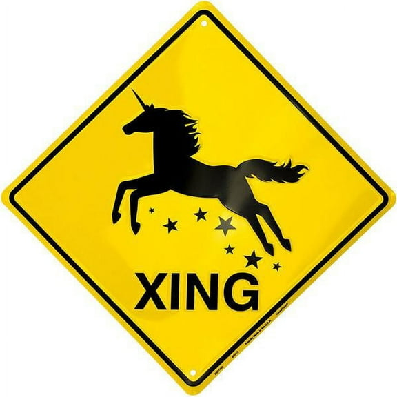 Unicorn Crossing Sign