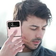 thumbnail image 4 of Nalacover Case for Samsung Galaxy Z Flip 3, Slim Women Premium Luxury Elegent Protective Slim PU Leather Shockproof Anti-Scratch Back Phone Cover For Samsung Z Flip 3, Pink, 4 of 9