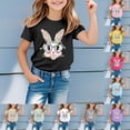 thumbnail image 2 of Easter Shirts for Girls Fashion Comfy Yellow Bunny Cartoon Summer Easter Tshirt Boys Funny Short Sleeve T-Shirt Clothes Girls Tees Outfit, 2 of 4