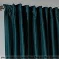 thumbnail image 4 of 3S Brother's Solid Luxury Matte Velvet Soft Curtains Set of 2 Panels Hanging Back Tap & Rod Pocket Home Décor Bedroom Kitchen Office Windows Room Darkering ( Aegean-Prussian-52"x63"), 4 of 6