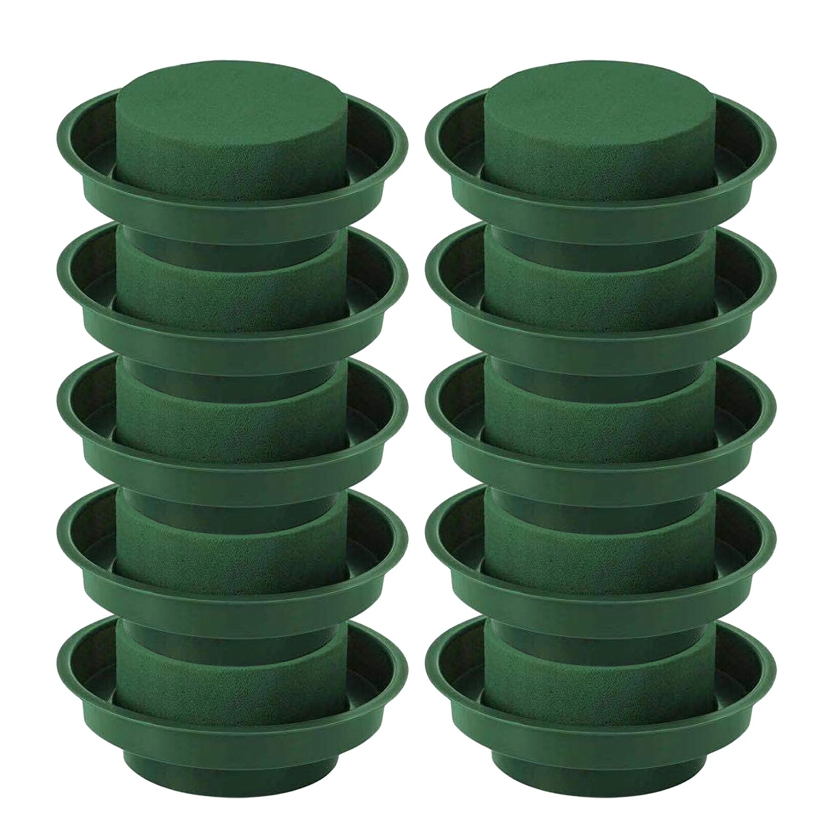 Megawheels Floral Foam Rounds in Bowls Green Round Wet Foam Wedding
