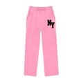 thumbnail image 3 of Puntoco Kids Print Fleece Lined Jogger Pants Warm Winter Sweatpants with Side Pockets Pink-A, 3 of 6