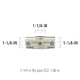 thumbnail image 3 of Galvanized 1-1/4-in 0°-11° Two Socket Cross fits Pipe O.D. 1.66-in, 3 of 4