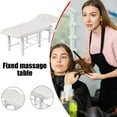 thumbnail image 3 of LINSHESF Adjustable Massage Table Thick Foam Spa Bed Height Adjustable Salon Table Comfortable Waterproof Spa Tables with Chest Opening for Massage Hairdressing accepted, 3 of 9