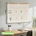 thumbnail image 4 of Garnen Wall Pocket Weekly Planner, Wall Storage Organizer, 8 Pockets Hanging Wall Organizer for To-Do List Pocket Chart Daily Schedule Planner, White, 4 of 5