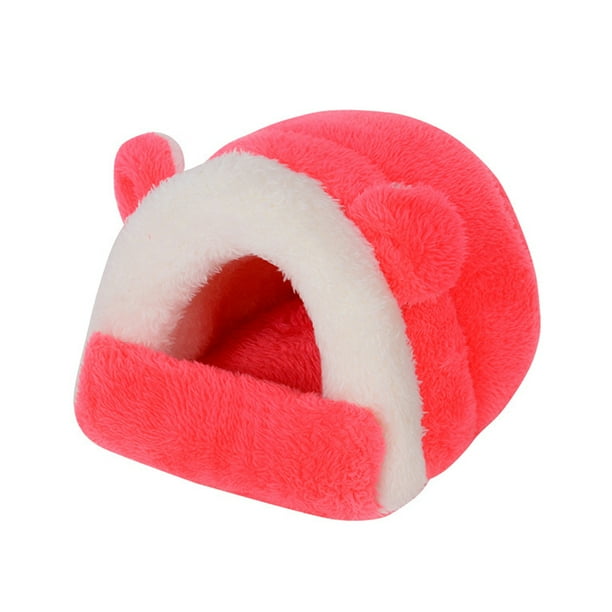 Cama cálida de invierno para hámster, nido para cobayas, casa suave para mascotas pequeñas