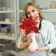 thumbnail image 5 of Adornos Navideños de Terciopelo de 30 Cm, Tela de Terciopelo, Flores Artificiales, Accesorios para Árbol de Navidad Hechos a Mano, Diseño de Escena Floral., 5 of 6