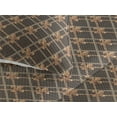 thumbnail image 3 of Ambesonne Fleur De Lis Quilted Bedspread Set 3 Pcs, French Pattern Squares, Twin, Chocolate Marigold Tan, 3 of 4
