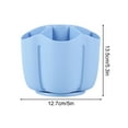 thumbnail image 3 of Meitianfacai Pencil Pen Holder for Desk, 6 Slots Desktop Organizer, Cute Pen Organizers Stationery Supplies for Office Home & Art Supply(Blue), 3 of 5