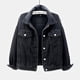 thumbnail image 1 of 26-27 Women's Denim Jacket Spring Autumn Short Coat Pink Jean Jackets Casual, 1 of 5