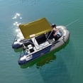 thumbnail image 3 of ALEKO BSTENT250WE Summer Canopy Boat Tent Sun Shelter Sunshade for Inflatable Boats, Wheat, 3 of 14
