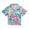 thumbnail image 4 of Disney Minnie Mouse Hawaiian Button Down Shirt and Shorts Outfit Set Toddler to Big Kid, 4 of 5